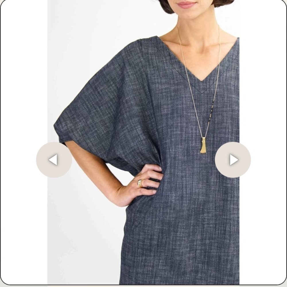 Amy Kuschel The Wedge Dress In Color Denim - Picture 2 of 9